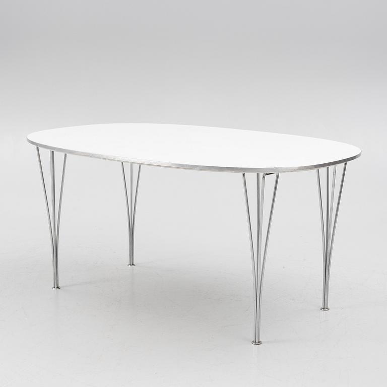 Bruno Mathsson & Piet Hein, matbord, "Superellips", Fritz Hansen, 1983.