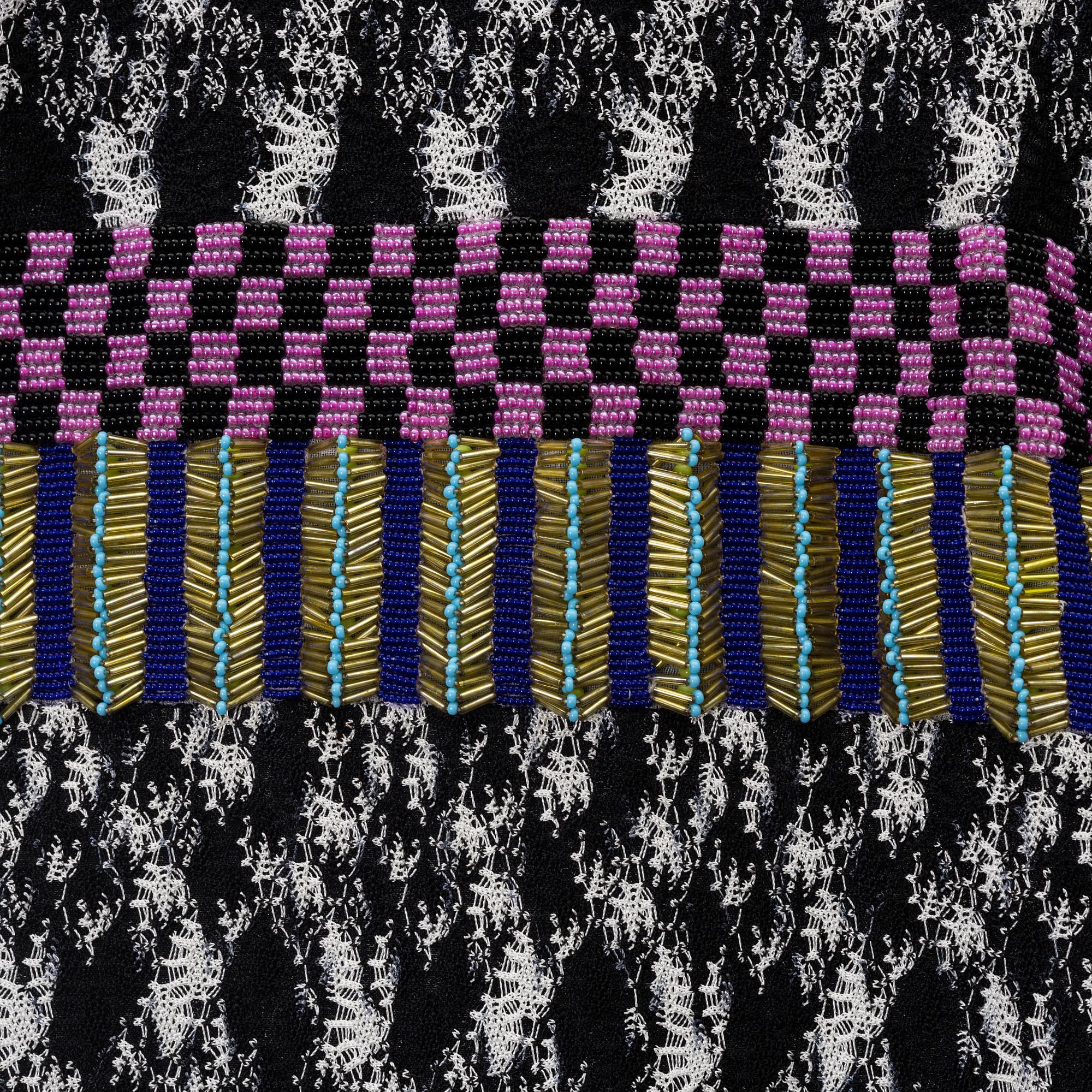 Missoni, a pearl embroidered dress, size 38.