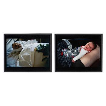 Nan Goldin, photograph, two parts, signed and numbered 36/60 verso.