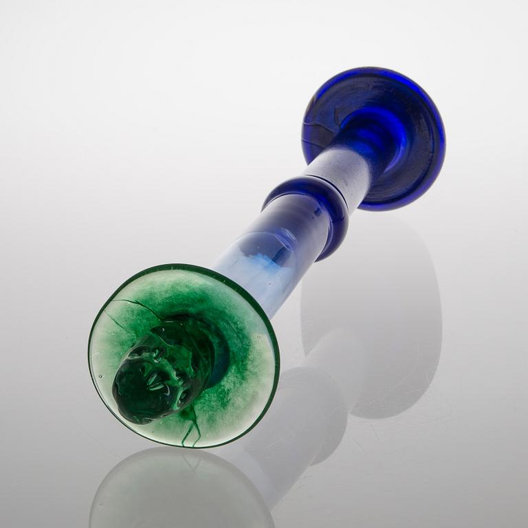 A glass sculpture, signed Kerttu Nurminen Nuutajärvi Notsjö 1992.