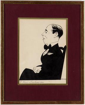 Einar Nerman · EINAR NERMAN, tusch. Signerad