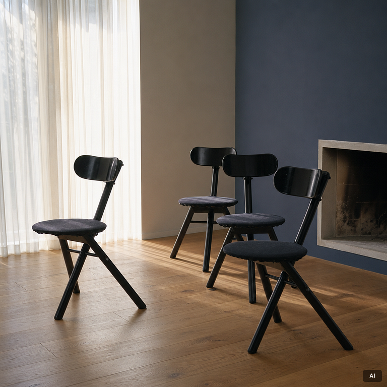 Fällstolar, 4 st, Calligaris, Italien.