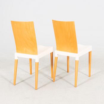 A set fo two Philippe Starck "Miss trip" chairs for Kartell alter part of the 20th century.