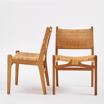 Hans J. Wegner, a set of six "CH31" chairs, Carl Hansen & Son, Denmark.