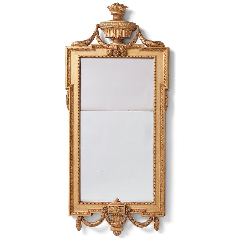 A Gustavian mirror by J. Åkerblad 1777.