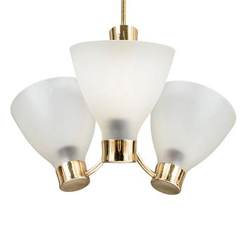 Lisa Johansson-Pape, taklampa, modell 213-3, Stockmann, Orno, 1900-talets mitt. Höjd 90 cm.