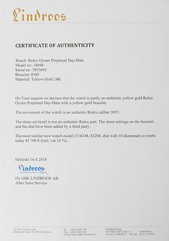 ROLEX, Day-Date, armbandsur, 36 mm.