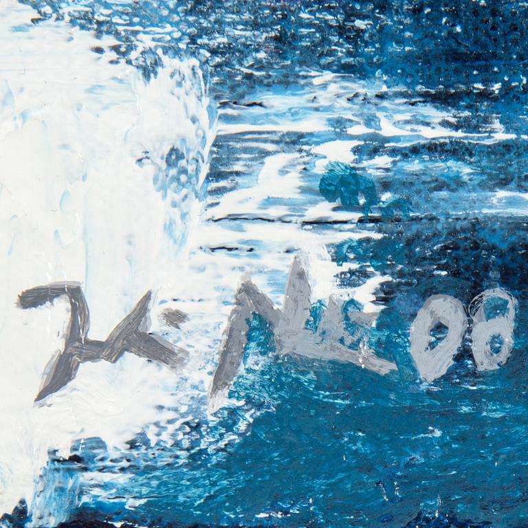 JOAKIM NORDIN, akryl på duk, 3 st, signerade Joakim Nordin och daterade -08. Äv sign. Joakim Nordin o dat. 2008 a tergo.
