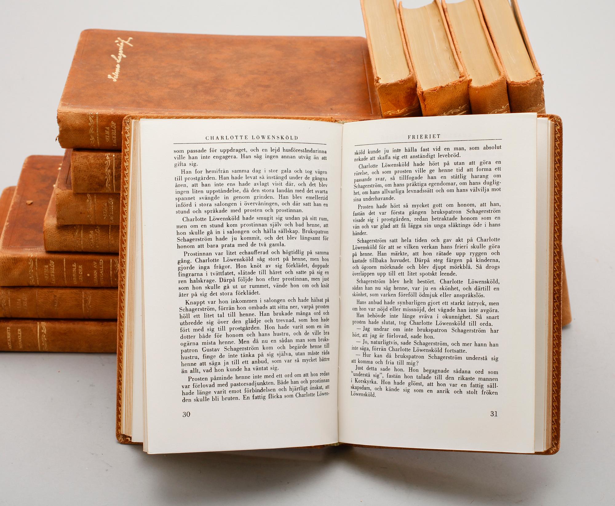 BOKBAND, 12 vol, Selma Lagerlöf.