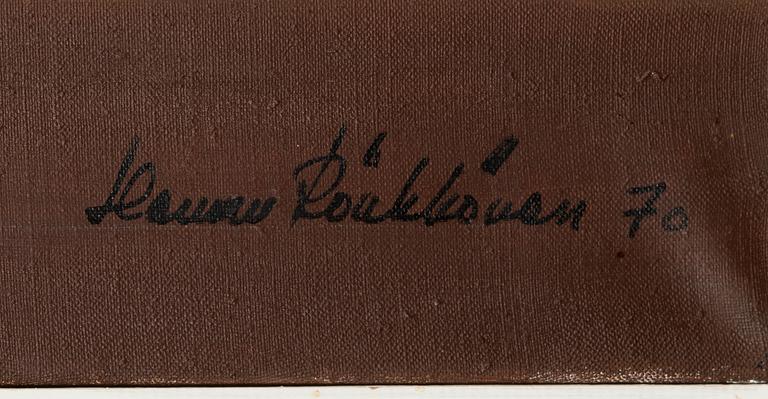Hannu Rönkkönen, oil on canvas, signed and dated -70.