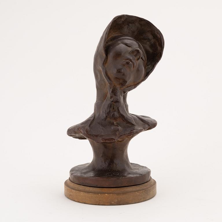 Unknown artist, 20th Century, sculpture, bronze, signed FQ.