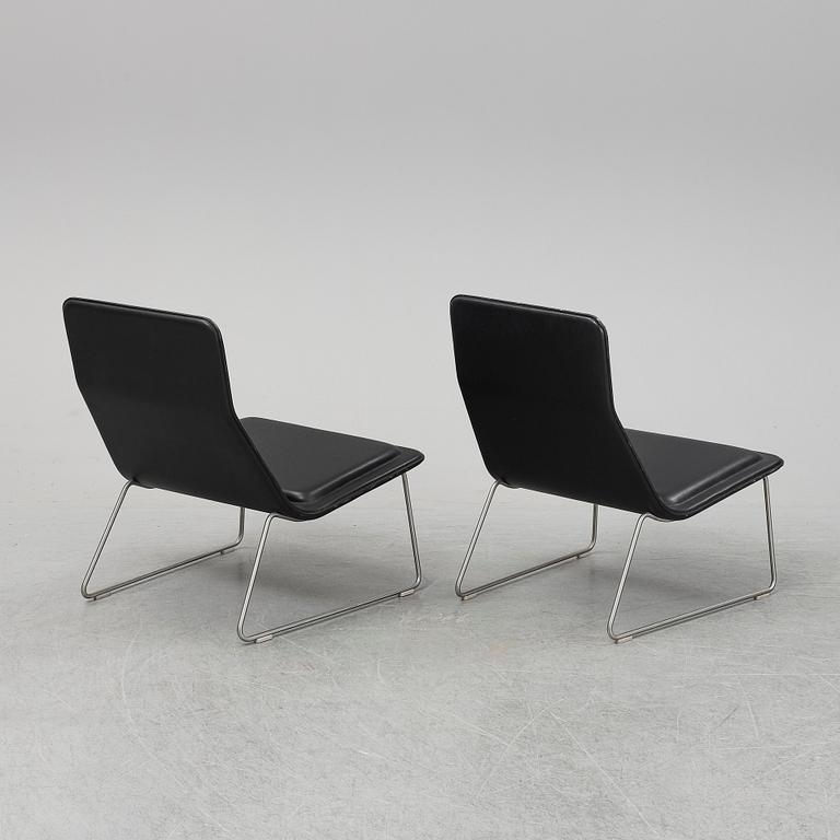 JASPER MORRISON, Two 'Low Pad' lounge chairs, Cappellini.