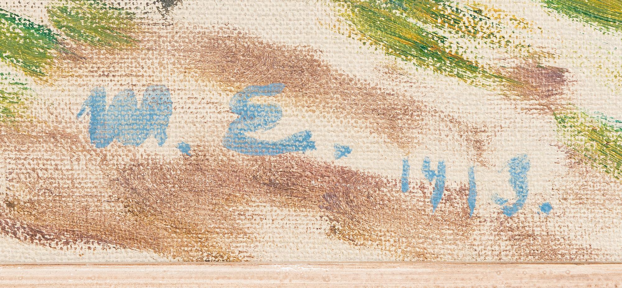 Magnus Enckell, A moment of rest in the park.