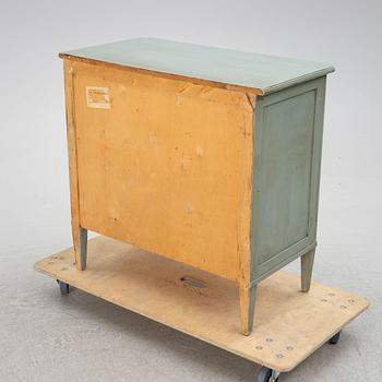 A Gustavian style chest of drawers, 20th century.