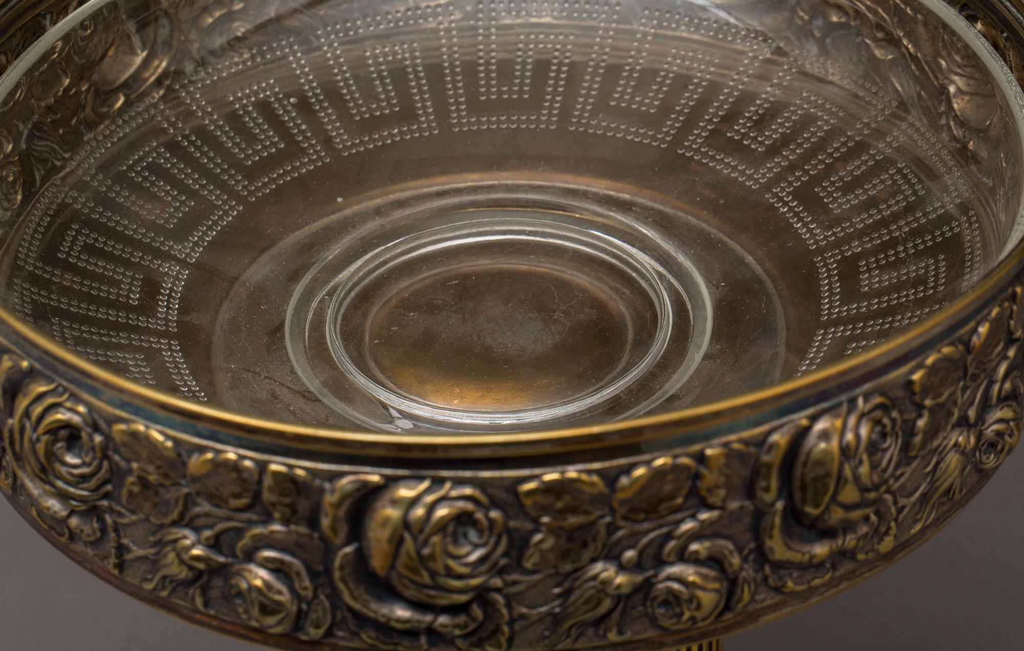 BORDSUPPSATS, nysilver, jugend, 1900-tal.