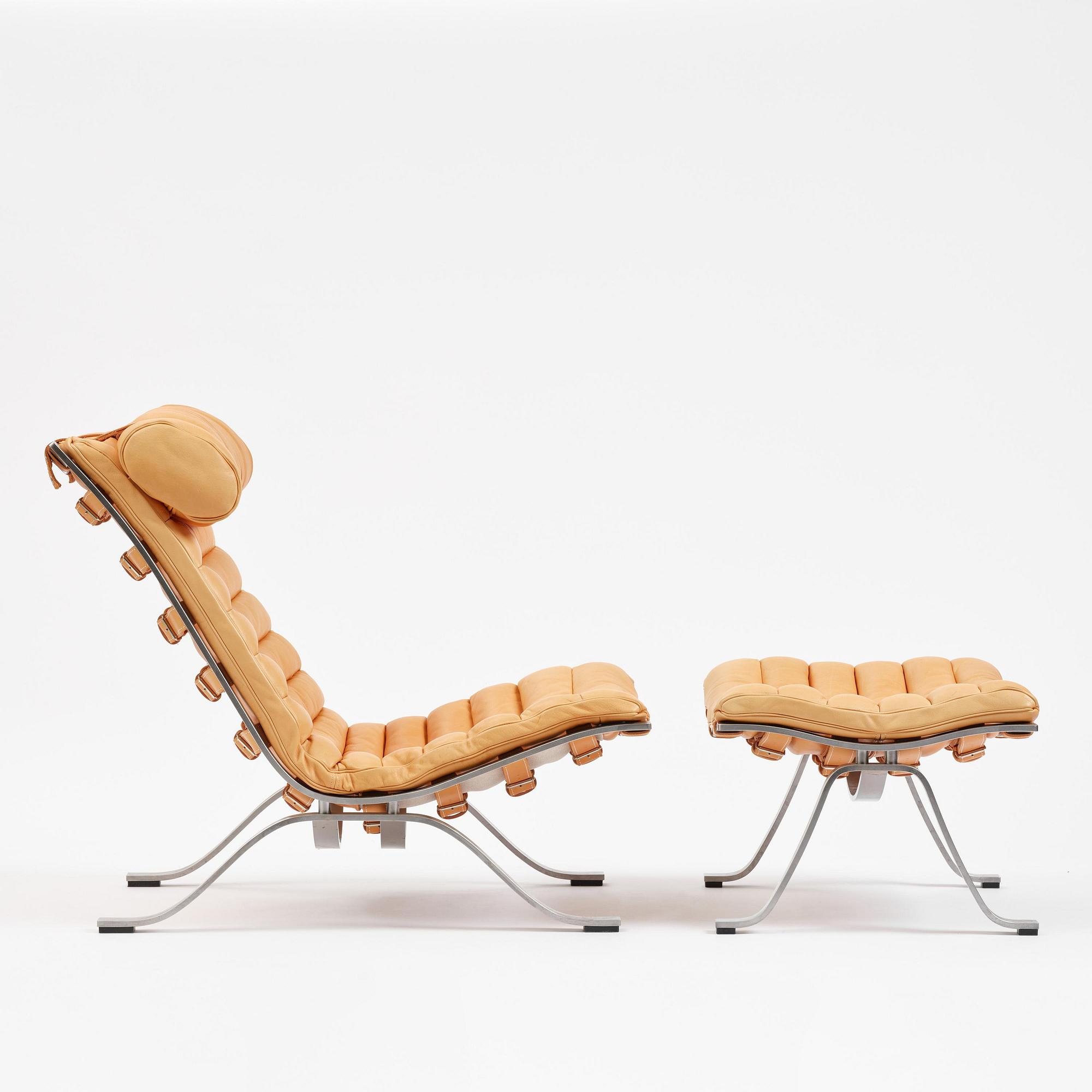 Arne Norell, an “Ari” easy chair with ottoman, Norell Möbel, Aneby.
