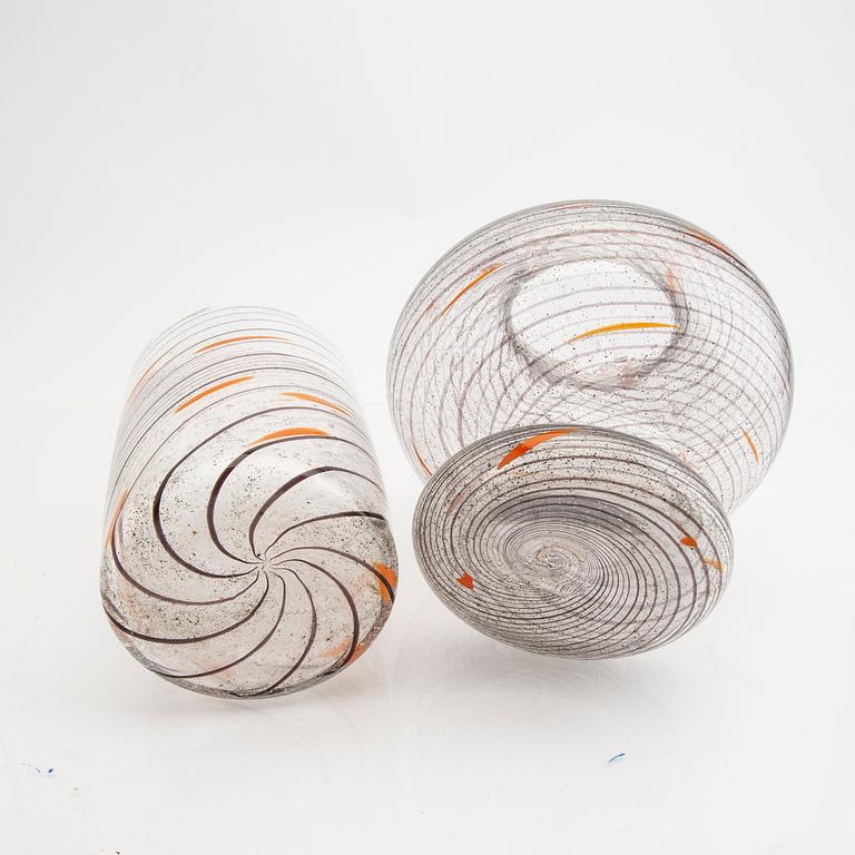 Signe Persson-Melin, a set of two glass vases test sampel.