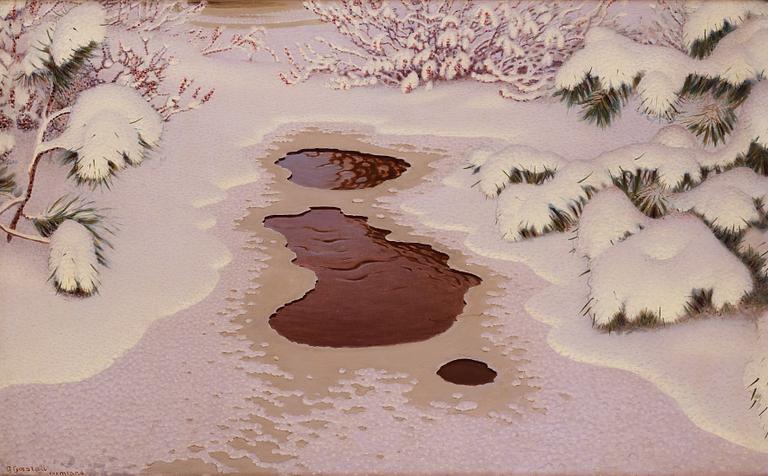 Gustaf Fjaestad, "Spring in Winter".