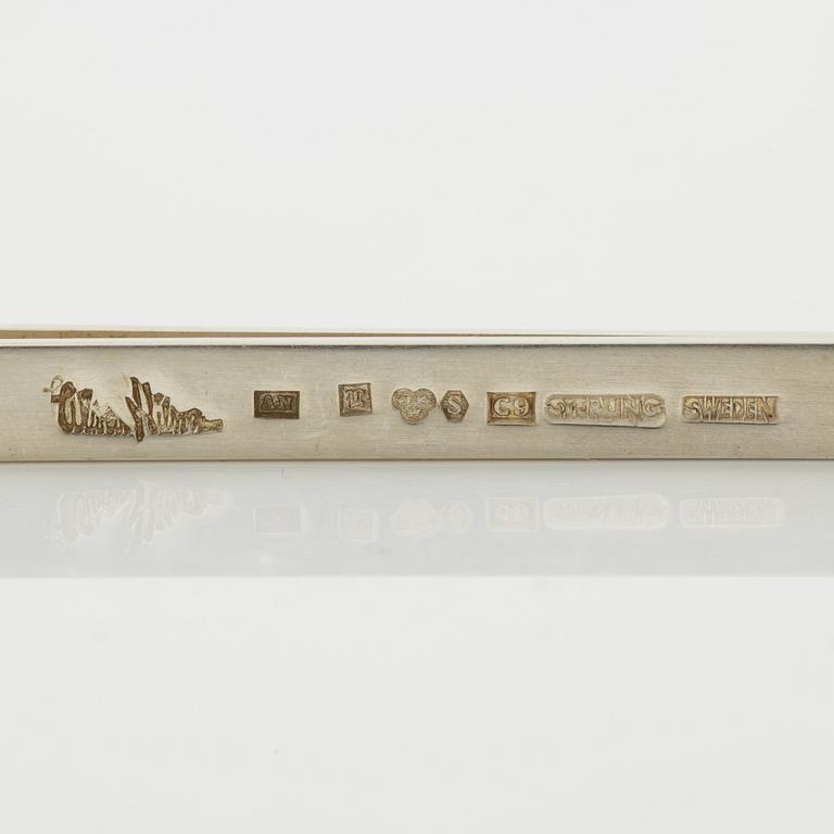 Wiwen Nilsson, tie clip, silver.