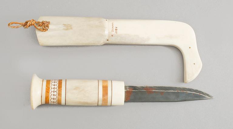 SAMEKNIV, Knut Sunna, signerad samt daterad 1984.