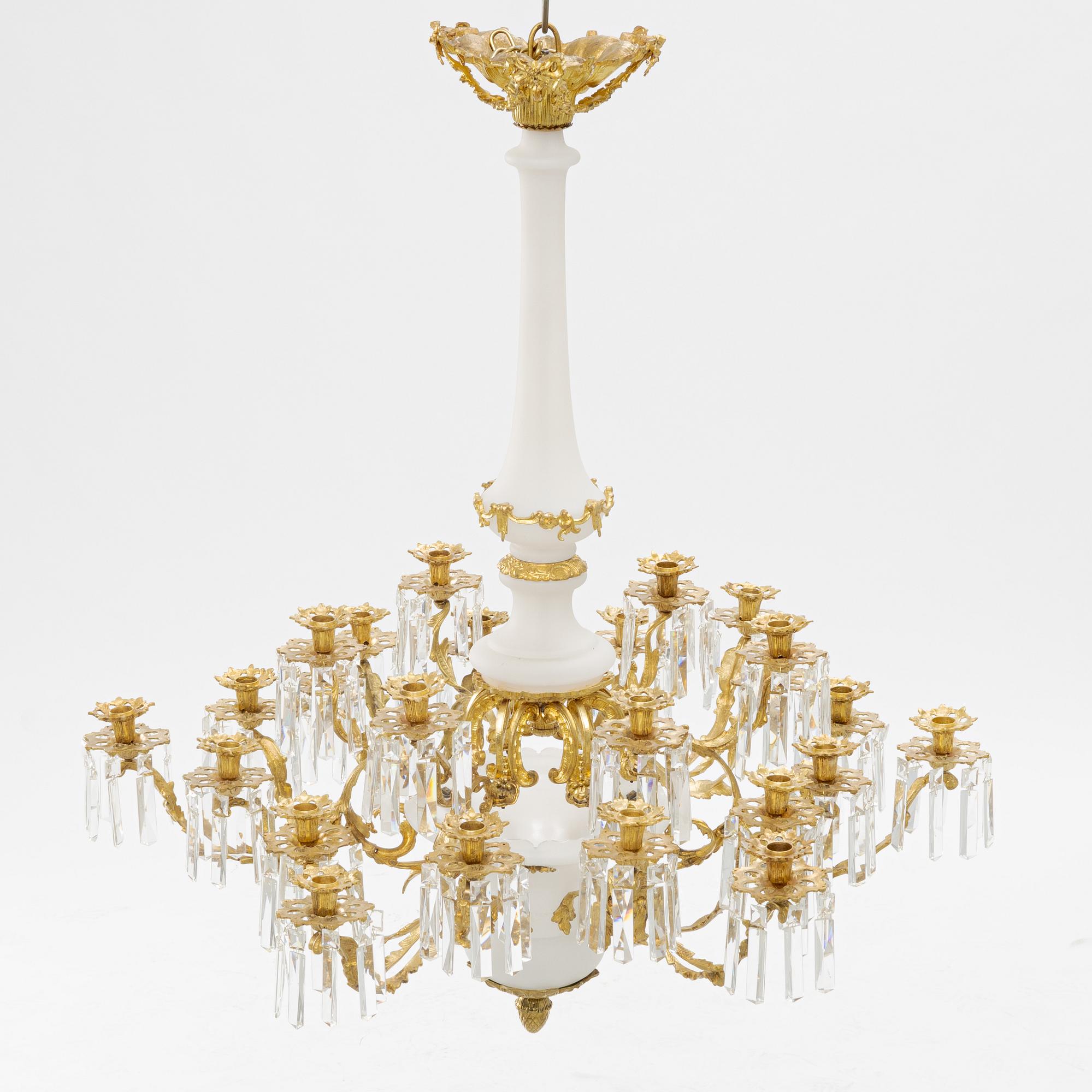 Ljuskrona, Oscariansk, omkring 1900.