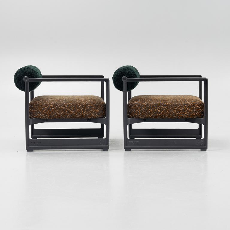 Konstantin Grcic, a pair of 'Brut' armchairs, Magis, Italy.