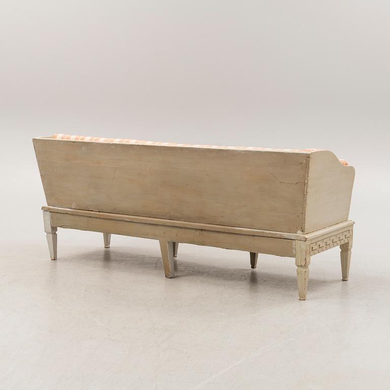 Trågsoffa, gustaviansk stil, 1800-tal.
