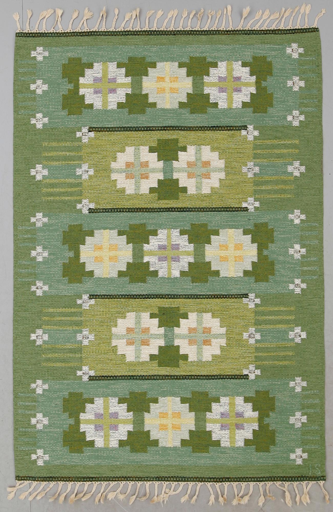 MATTA, rölakan, monogramsignerad IS, Ingegerd Silow, ca 204 x 139 cm.