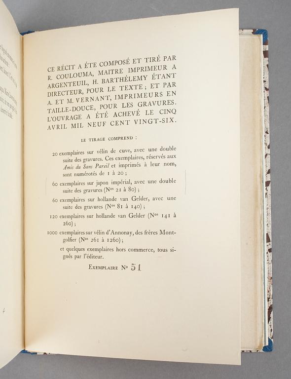 J. KESSEL, Le Thé du Capitaine Sogoub, illustrerad av Nathalie Gontcharova, Paris 1926.