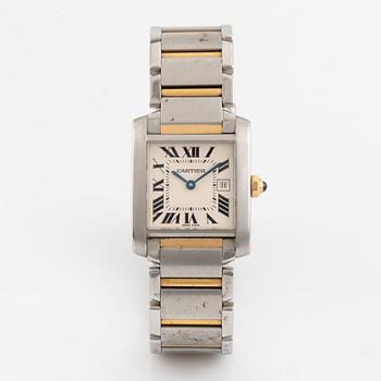 Cartier, Tank Francaise, armbandsur, 30 x 25 mm.