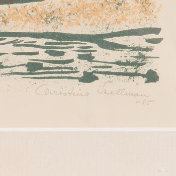 CHRISTINA SNELLMAN, litografi, signerad och daterad -85, numrerad 125/200.