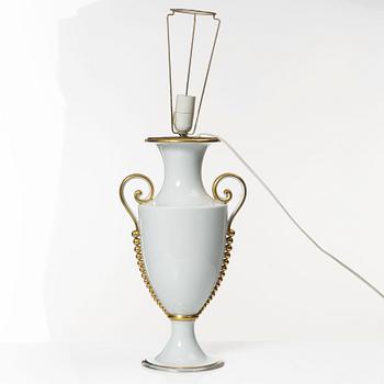 Table lamp, porcelain, Rosenthal, 20th century.