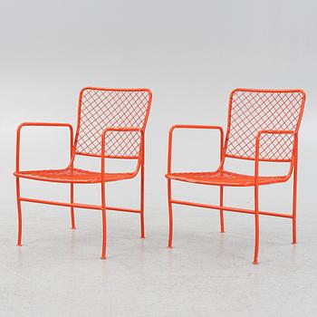 Josef Frank, karmstolar ett par, modell 591, Firma Svenskt Tenn.