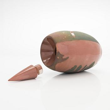 Inkeri Leivo, vas med lock, "Balzak", keramik, signerad Inkeri Leivo Arabia.