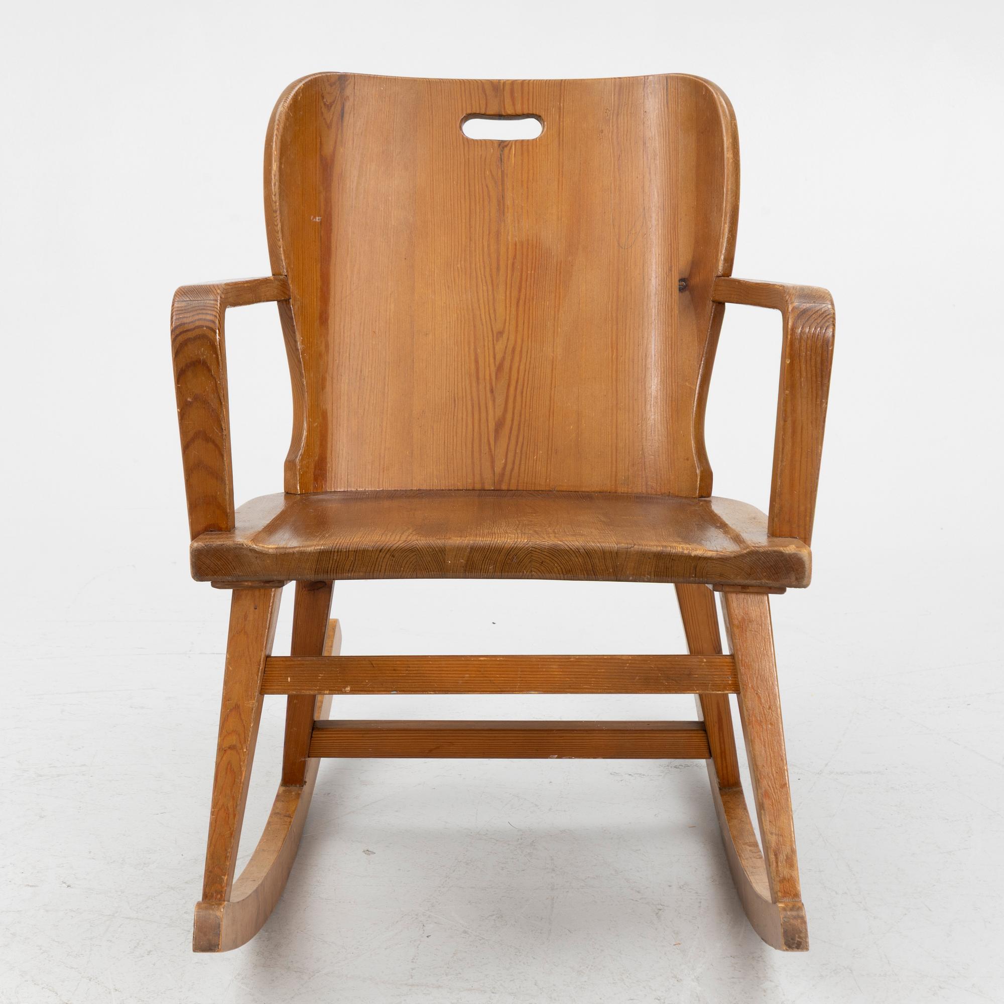AB ÅBY Furniture Factory, rocking chair, Sportstuga furniture, 1940s-50s.