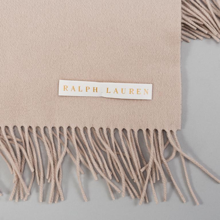 RALPH LAUREN, a cashmere throw.