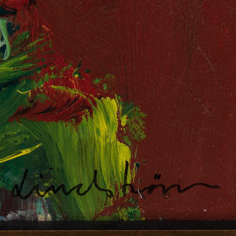 Bengt Lindström, acrylic on panel, signed.