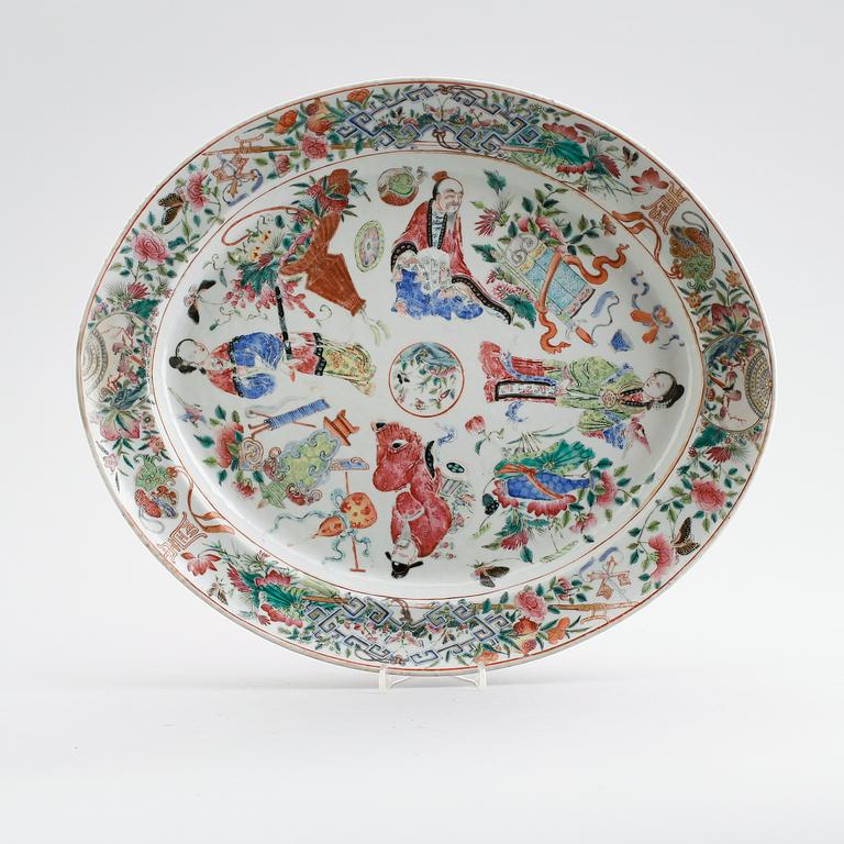 SKÅLFAT, porslin, Kanton, Kina, 1800-talets mitt.