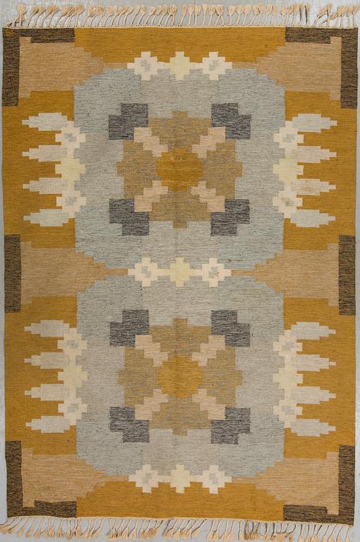 MATTA, rölakan, monogramsignerad IS, Ingegerd Silow, 1900-talets andra hälft, ca 277 x 198 cm.