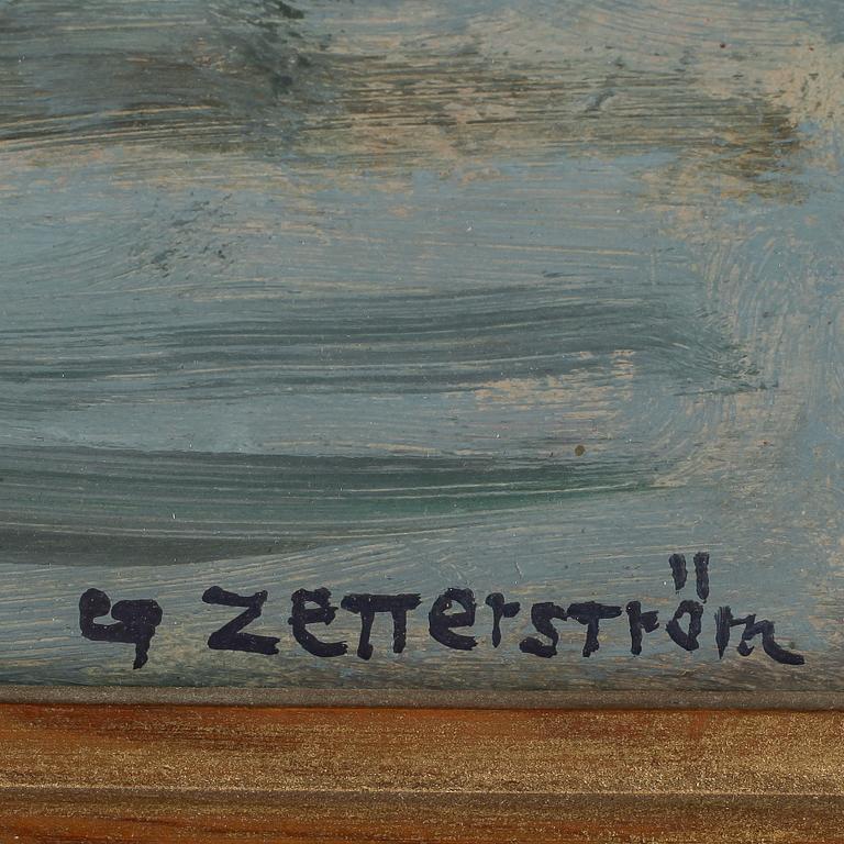 GUNNAR ZETTERSTRÖM, olja på pannå, signerad.