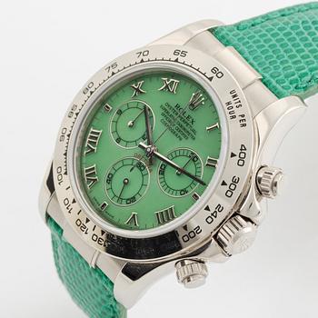 Rolex, Cosmograph, Daytona, ”Beach Green Dial”, armbandsur, 40 mm.