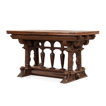 1181. A Renaissance style 19th century table.