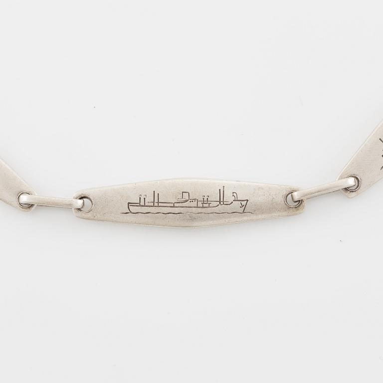 Sven-Erik Högberg, necklace, silver, Gothenburg 1960.