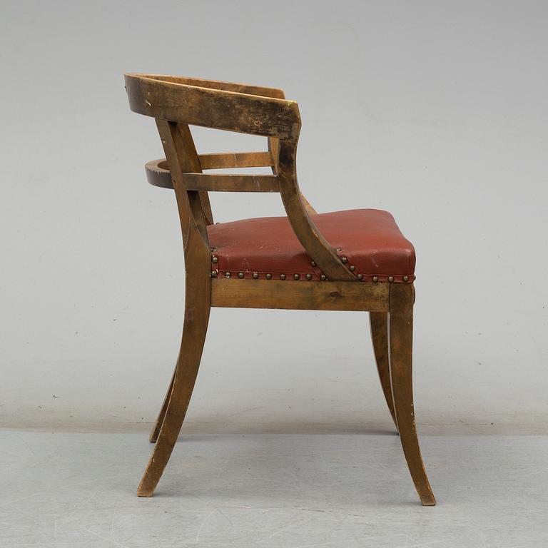 An early 20th century armchair.