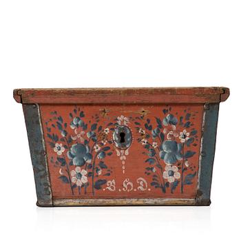 Skrin, allmoge, Jämtland. Märkt BHD och invändigt daterat 1794.