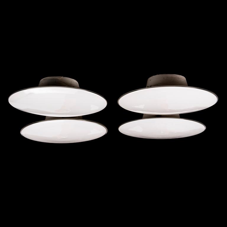 FOUR WALL LAMPS / CEILING LAMPS, "AJ-Eklipta", Louis Poulsen/ license Orno1960s.