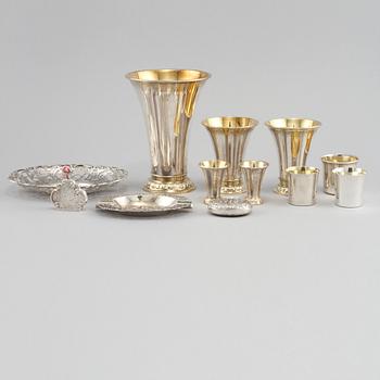 PARTI SILVER, 12delar, silver, bla GAB, vikt 742 g.