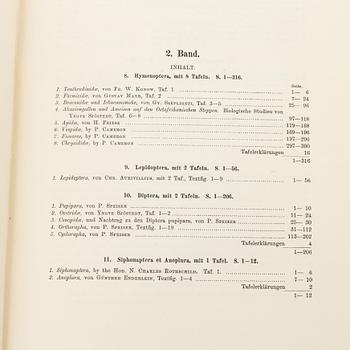 Yngve Sjöstedt, Zoologische Kilimandjaro-Meru Expedition 1905-1906, 3 volumes, P.Palmqvists Aktiebolag Stockholm, 1910.