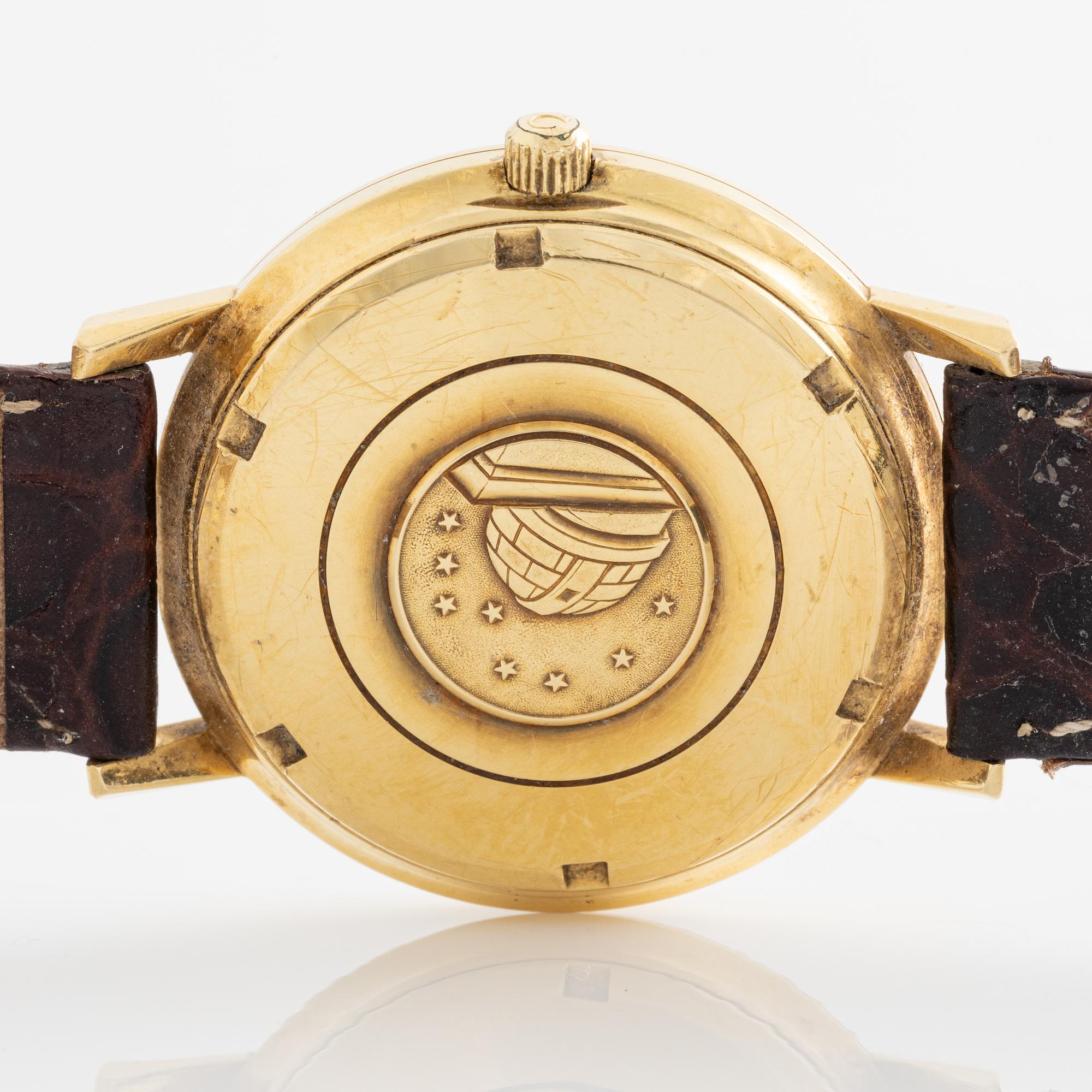 Omega, Constellation, "Pie-Pan", wristwatch, 35.5 mm.