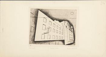 Stanley William Hayter, "Paysage Urbain".